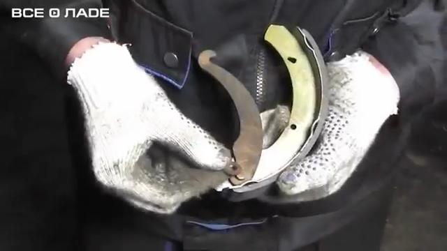 Собираем тормозные механизмы задних колодок лада Гранта