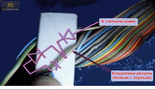 Подключение концевиков дверей ваз 2114
