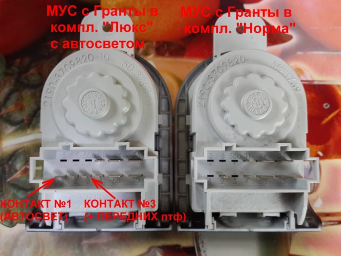 МУС для Гранты сзади