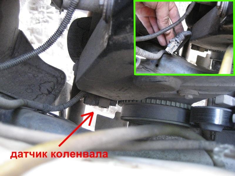неисправности датчика коленвала приора